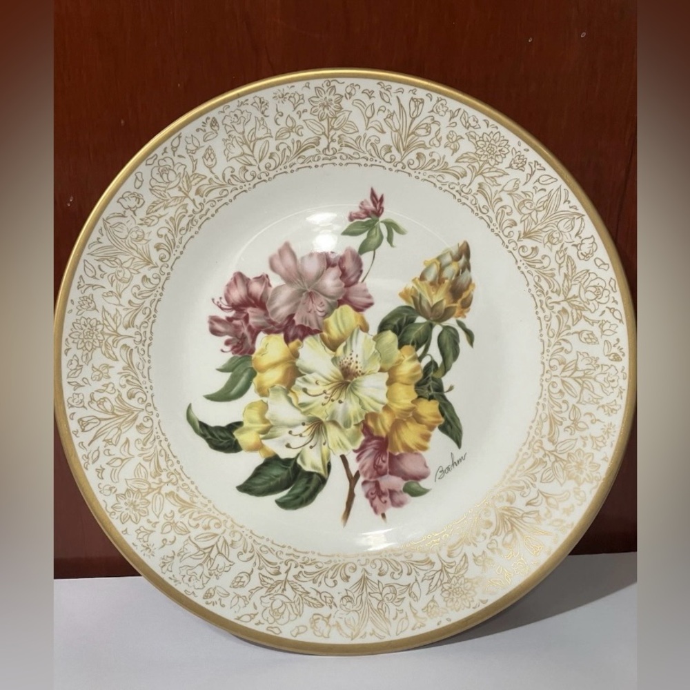 Boheme Flowers of The World Rhododendron Plate